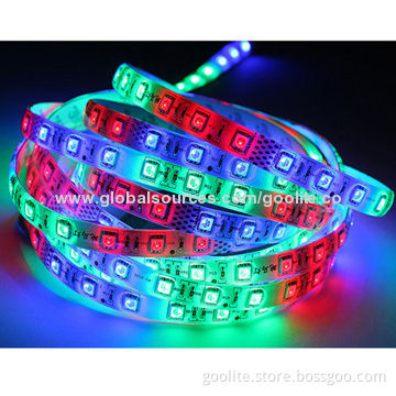 IP67 RGB SMD LED Flexible Strip Light, 5050-60LEDs/m, 5m/roll, CE/RoHS-certified
